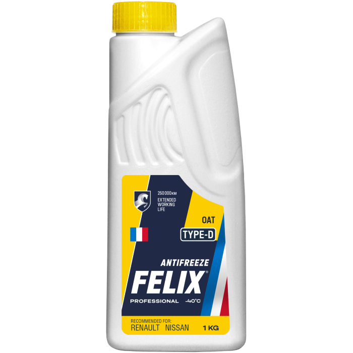 Изображение Антифриз FELIX TYPE-D G12+, желтый №1