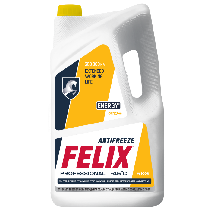 Изображение Антифриз FELIX Energy G12+, желтый