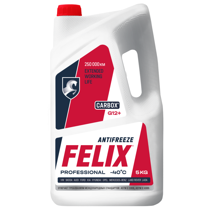 Изображение Антифриз FELIX Carbox G12+, красный